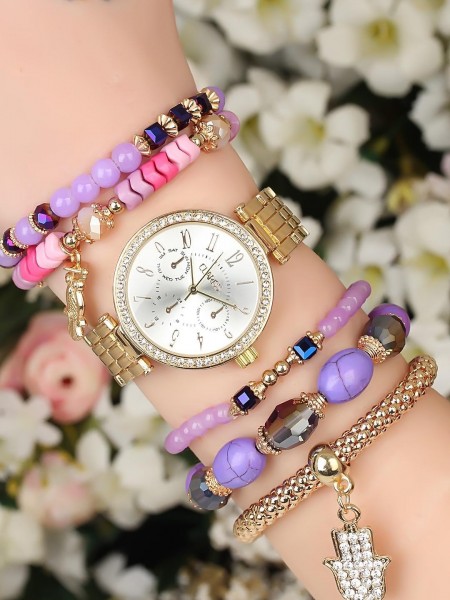 Gold Metal Kordonlu Clariss Marka Bayan Saat