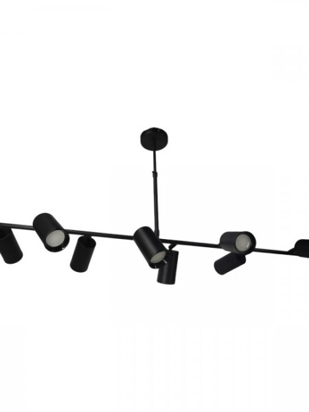 Lüks Spot Ahtapot Siyah 8'li Avize