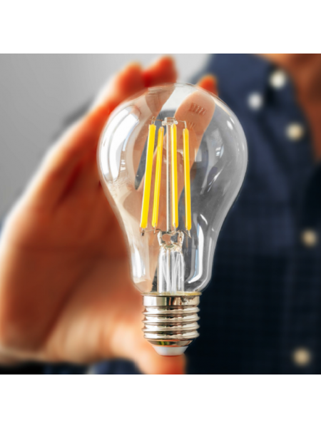 6W E27 Rustik Ampul 3000K - A60 Gün Işığı