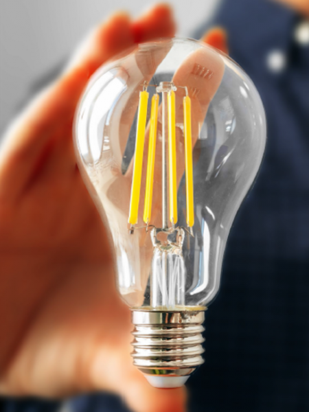 6W E27 Rustik Ampul 3000K - A60 Gün Işığı