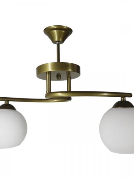 Fuji Eskitme 2'li Beyaz Camlı Avize