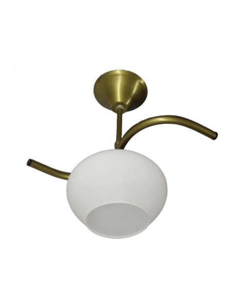 Fuji Eskitme Tekli Beyaz Yatsı Camlı Avize