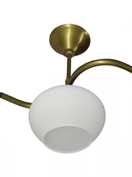 Fuji Eskitme Tekli Beyaz Yatsı Camlı Avize