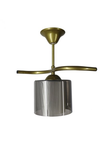 Fuji Eskitme Tekli Füme + Beyaz Camlı Avize