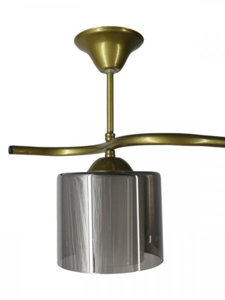 Fuji Eskitme Tekli Füme + Beyaz Camlı Avize