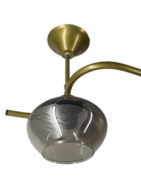 Fuji Eskitme Tekli Füme Yatsı Camlı Avize