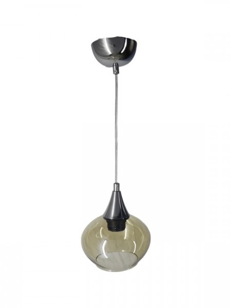 Huni Krom Tekli Bal Yatsı Camlı Avize