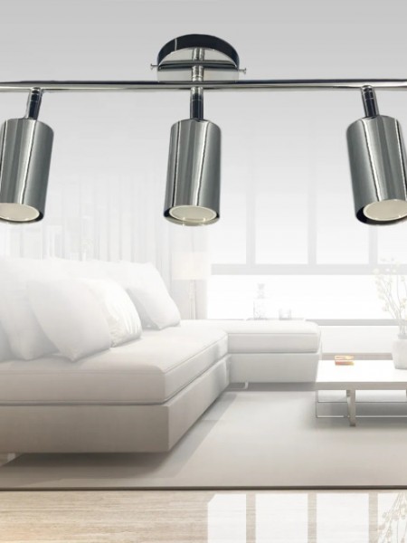 Lüks Spot Krom 3'lü Avize