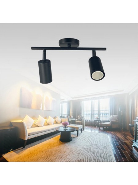 Lüks Spot Siyah 2'li Avize